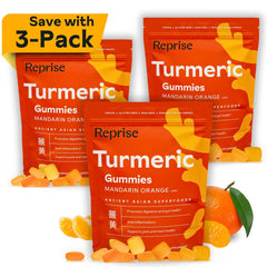 Reprise turmeric gummies bottle front view for daily support