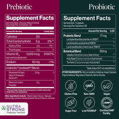 ResBiotic prebeet prebiotic powder emphasizes fiber for gut digestion.