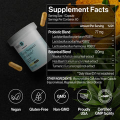 ResBiotic resB turmeric-holy-basil ingredients panel signals holistic support