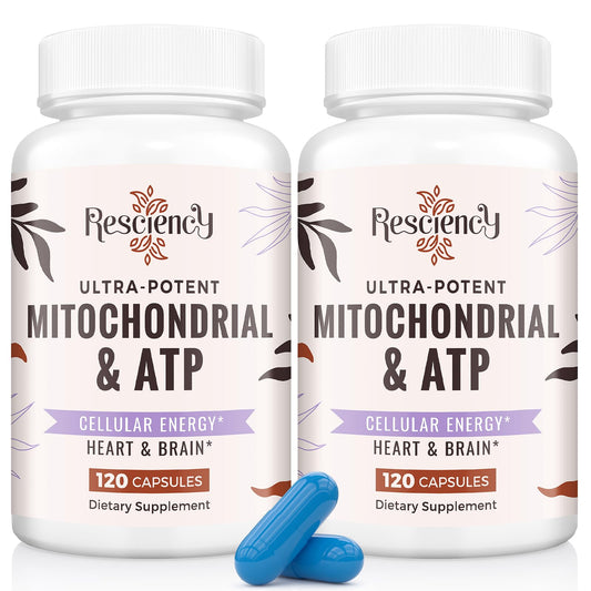 Resciency 2326mg mitochondria bottle for daily energy support