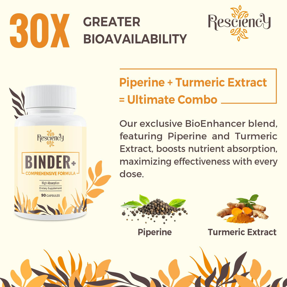 Resciency Detox Binder milk thistle extract bottle conveys plant-based support for liver-friendly routines.