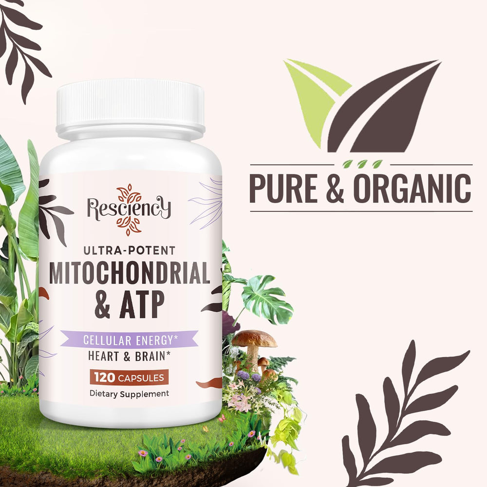 Resciency organic beetroot and maca powders suggest natural energy.