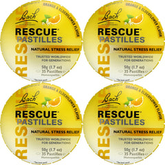 RESCUE Bach Pastilles orange-elderflower pack for quick on-the-go calm