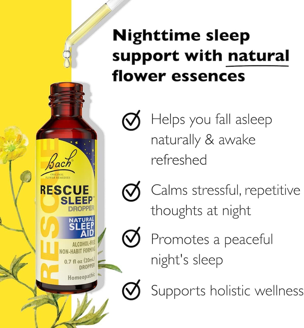 RESCUE Remedy Dropper yellow cap bottle for stress relief