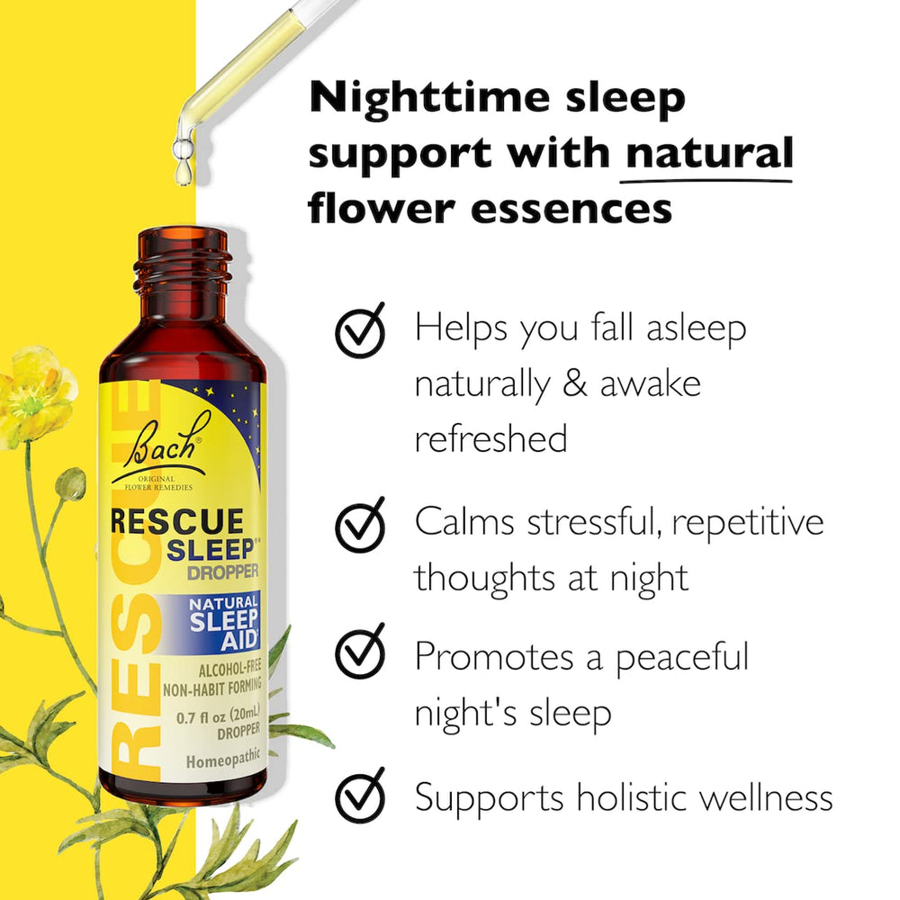RESCUE Sleep Dropper drops ready to place on the tongue for quick use.