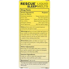 Bedtime scene with RESCUE SLEEP fitting a calming routine.