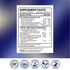 Research Verified Memory Booster powder bags with packaging and ingredients list.