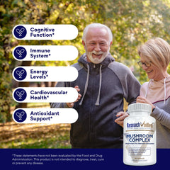 Research Verified Mushroom Complex Reishi spotlight emphasizes immune-friendly properties.