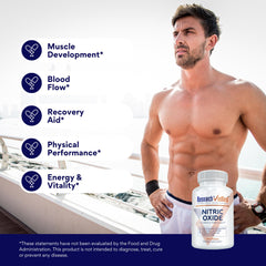 Research Verified Nitric Oxide capsules inside for easy daily use.