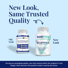 Research Verified Sciatimax capsules poured showing easy dosing