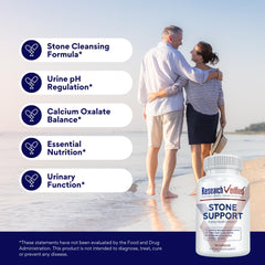 Pour shot of Stone Support bottle illustrating easy daily serving