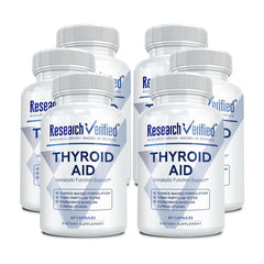 Research Verified Thyroid Aid bottle for daily thyroid support.