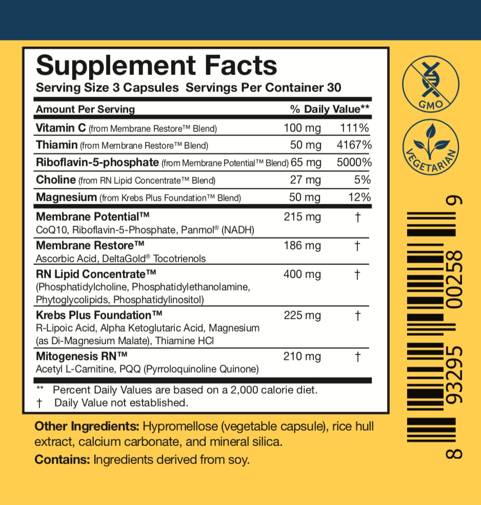 Researched Nutritionals Adrenal Support capsules suggesting energy balance during stress.