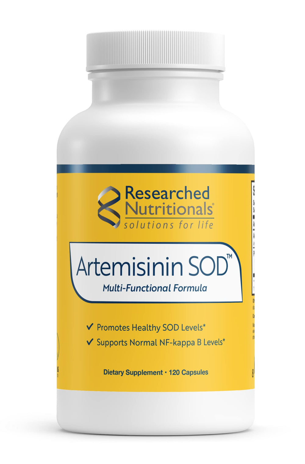 Researched Nutritionals Artemisinin SOD bottle front view supports immune health