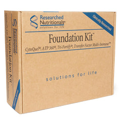Researched Nutritionals ATP 360 energy bottle showcases mitochondrial support for daily vitality.