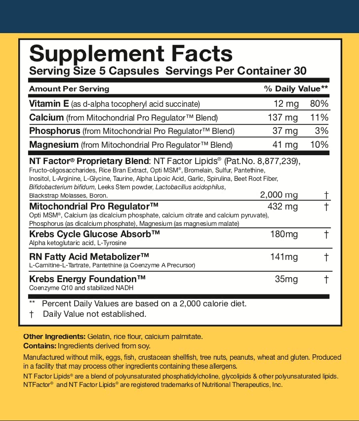Researched Nutritionals ATP Fuel NADH blend visible on packaging for cognitive potential