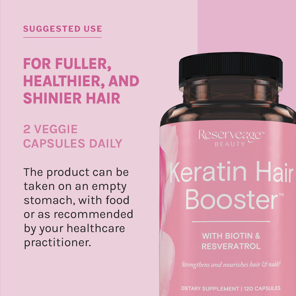 Two capsules ready for daily regimen supporting nails and hair.