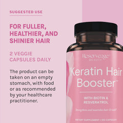 Two capsules ready for daily regimen supporting nails and hair.
