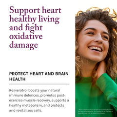 Heart health graphic implies cardiovascular vitality and healthy aging potential.