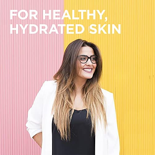 Three capsules daily shown as a simple routine for skin nourishment.