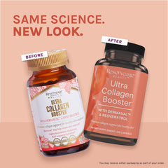 Dermaval antioxidant blend with Resveratrol noted on the booster label.