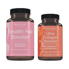 Reserveage Ultra Collagen Booster bottle shows Dermaval blend for smoother skin texture