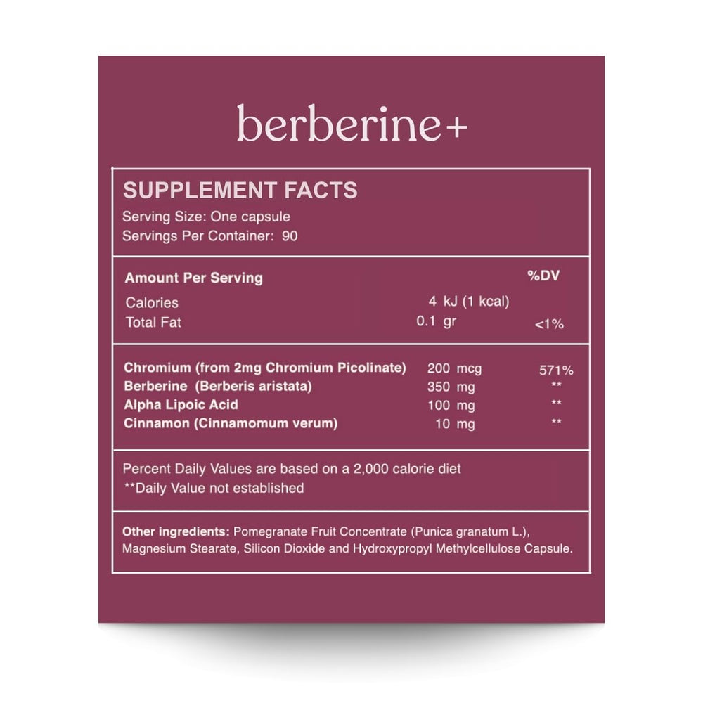 Reset Wellness Berberine+ capsules ready for easy daily supplementation
