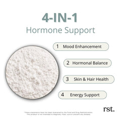 Reset Wellness collagen peptides close up showing powder for skin elasticity and hair health