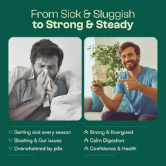 In-pack view emphasizing natural wellness with Resilia