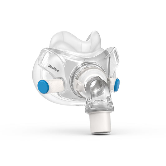 ResMed AirFit F30 frame system offers lightweight comfort for a secure full-face seal.