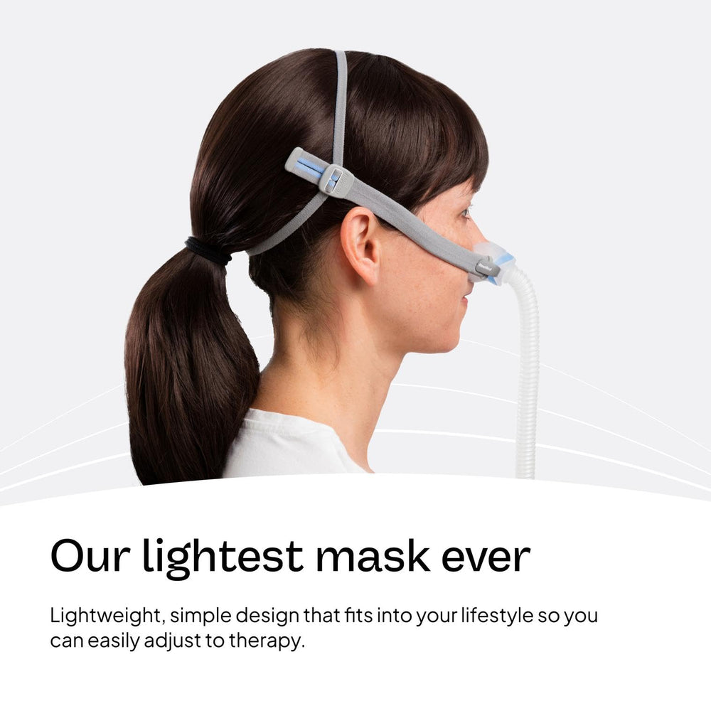 ResMed AirFit N30 frame without headgear offers replacement flexibility.