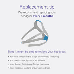 ResMed AirFit N30 headgear focuses on comfort during nightly use.