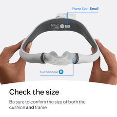 ResMed AirTouch N30i ComfiSoft nasal cushion features plush contact