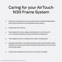 ResMed AirTouch N30i quick-release elbow enables easy detachment at night