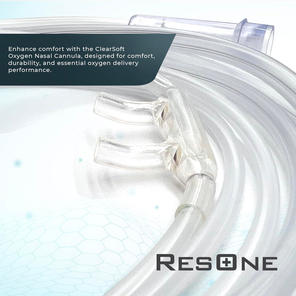 Latex- and DEHP-free construction of ResOne cannula for safe comfort.