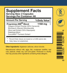 Researched Nutritionals Microbinate vegan and non-GMO formulation with allergen-free manufacturing.