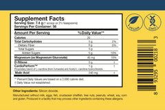 RibosCardio ingredient panel emphasizes D ribose and L-carnitine benefits