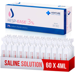 Resp-Ease 3% saline bottle for daily nasal moisture and gentle cleansing