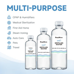 RespWave USA-made water is compatible with ResMed and Respironics models.