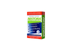Restora probiotic supplement bottle for immune support and daily gut balance