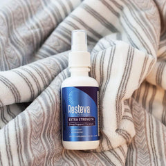 Results RNA Resteva spray cap close-up for easy nightly use