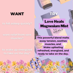 Retox Wellness Love Heals mist on pulse point for quick relaxation.