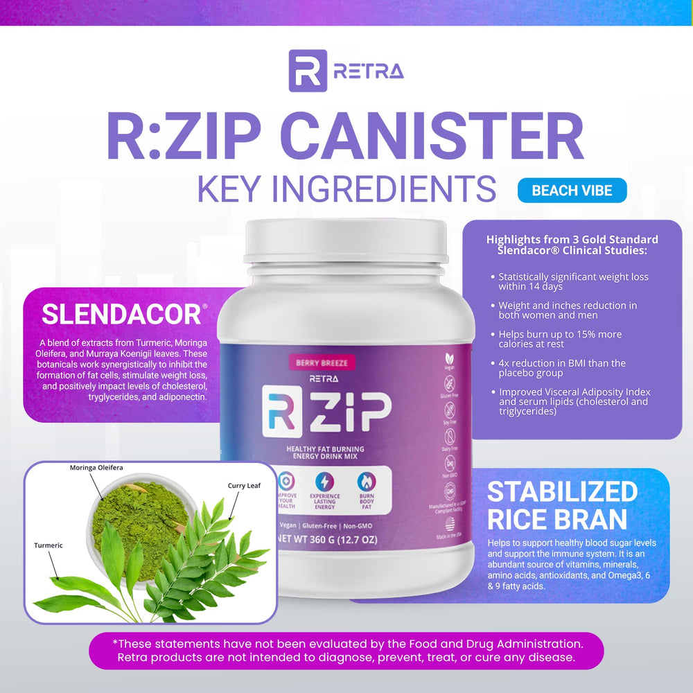 RETRA Zip Berry Breeze glass mix demonstrates refreshing berry flavor and mixability