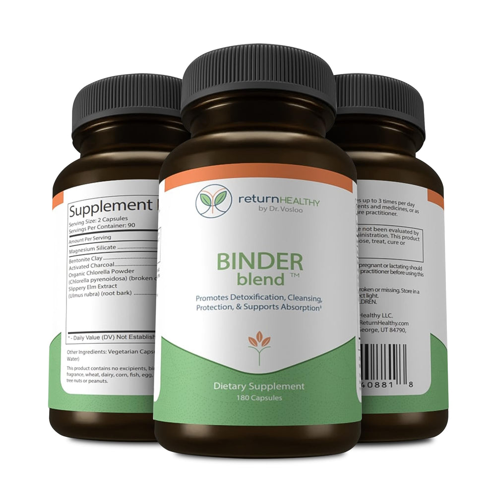 Return Healthy Binder Blend vegan formula with natural detox ingredients