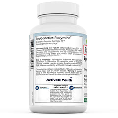 REVGENETICS Rapymine capsules close-up showing a clean label