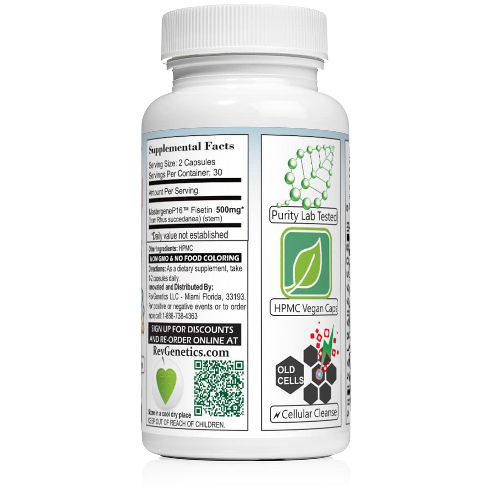 REVGENETICS Senolytics 500 on shelf, ready for a daily routine.
