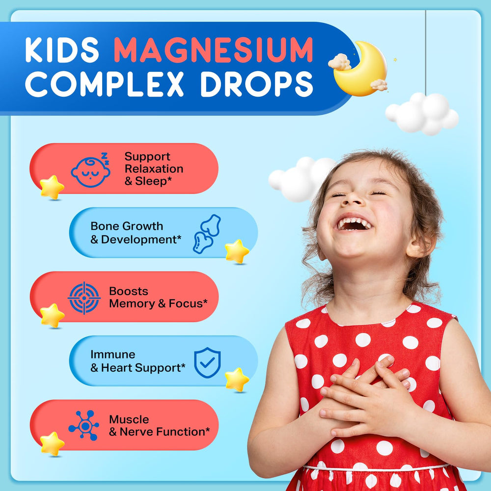 ReviNutra magnesium liquid dropper pouring for convenient daily use.