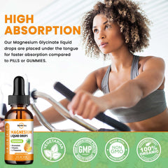 ReviNutra liquid drops usage 2ml daily shown with glass