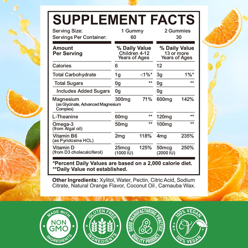 ReviNutra orange gummies with algae Omega-3 for brain health