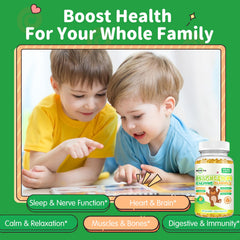 ReviNutra Magnesium Gummies ingredients label highlights L-Theanine and vitamins.